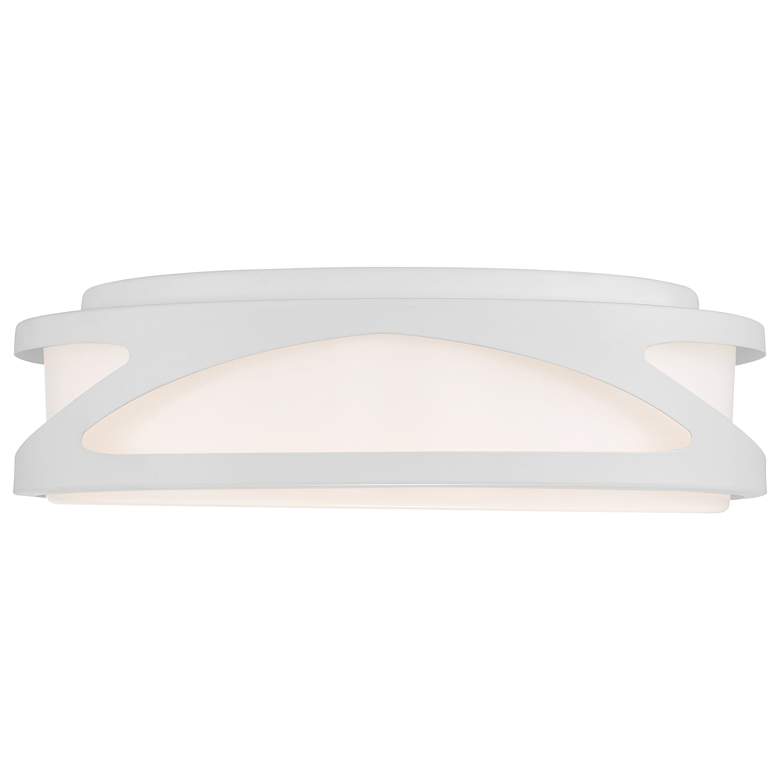 Image 3 Access Lighting Lucia 14" Acrylic Lens White Finish LED Ceiling Light more views
