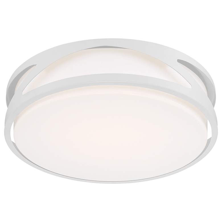 Image 4 Access Lighting Lucia 14" Acrylic Lens White Finish LED Ceiling Light more views