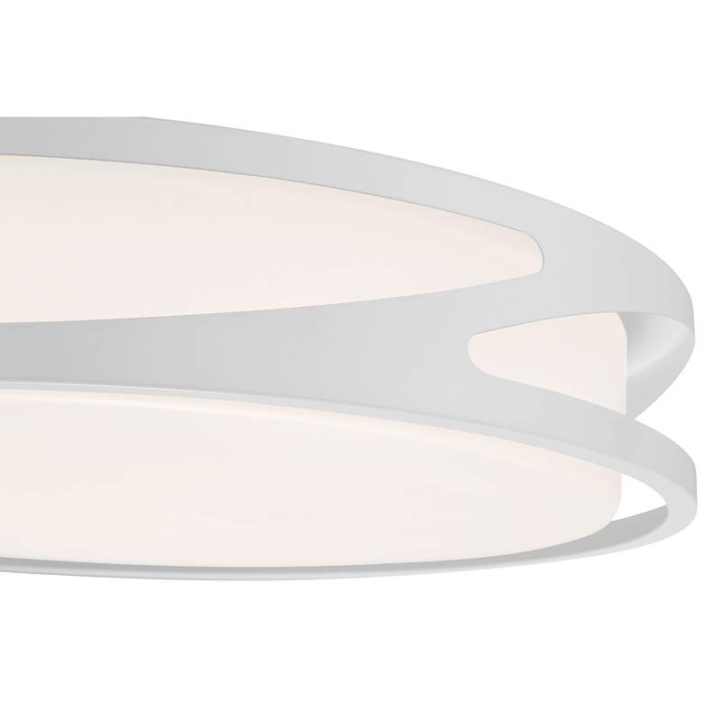 Image 5 Access Lighting Lucia 14" Acrylic Lens White Finish LED Ceiling Light more views