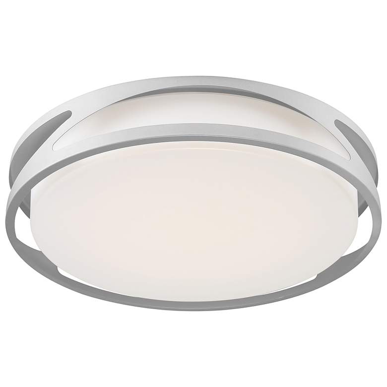 Image 4 Access Lighting Lucia 22" Acrylic Lens Satin Nickel LED Ceiling Light more views