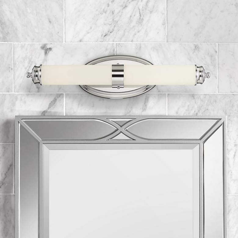 Image 1 Access Lighting Madison 21 1/4" Wide Chrome Metal Bar LED Bath Light