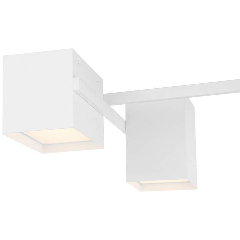 Image 5 Access Lighting Madrid 16" Wide 3-Light Matte White LED Ceiling Light more views
