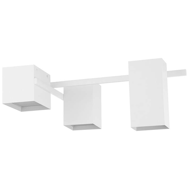 Image 6 Access Lighting Madrid 16" Wide 3-Light Matte White LED Ceiling Light more views
