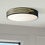 1_Access Lighting Maestro 13 3/4" Wide Black and Gold LED Ceiling Light