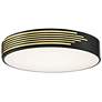 1_Access Lighting Maestro 21 3/4" Wide Black and Gold LED Ceiling Light