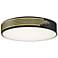 Access Lighting Maestro 21 3/4" Wide Black and Gold LED Ceiling Light