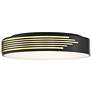 3_Access Lighting Maestro 21 3/4" Wide Black and Gold LED Ceiling Light more views