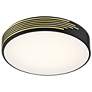 4_Access Lighting Maestro 21 3/4" Wide Black and Gold LED Ceiling Light more views