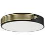 6_Access Lighting Maestro 21 3/4" Wide Black and Gold LED Ceiling Light more views