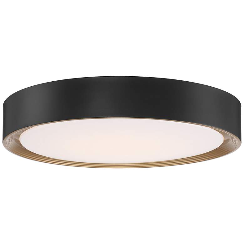 Image 2 Access Lighting Malaga 19 3/4" Modern Black Round LED Ceiling Light