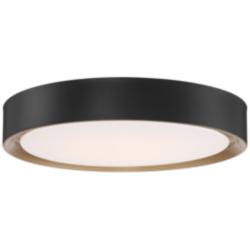 Access Lighting Malaga 19 3/4&quot; Modern Black Round LED Ceiling Light