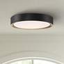 Access Lighting Malaga 19 3/4" Modern Black Round LED Ceiling Light