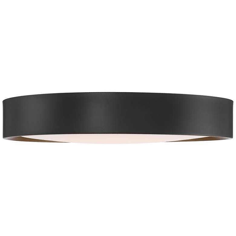 Image 4 Access Lighting Malaga 19 3/4" Modern Black Round LED Ceiling Light more views