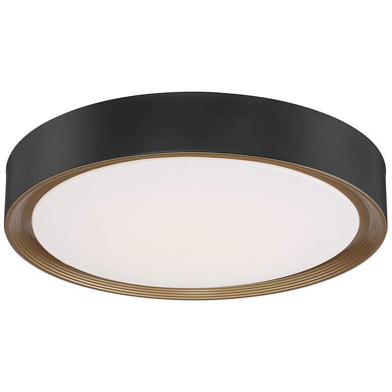 Image 5 Access Lighting Malaga 19 3/4" Modern Black Round LED Ceiling Light more views