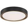 5_Access Lighting Malaga 19 3/4" Modern Black Round LED Ceiling Light more views