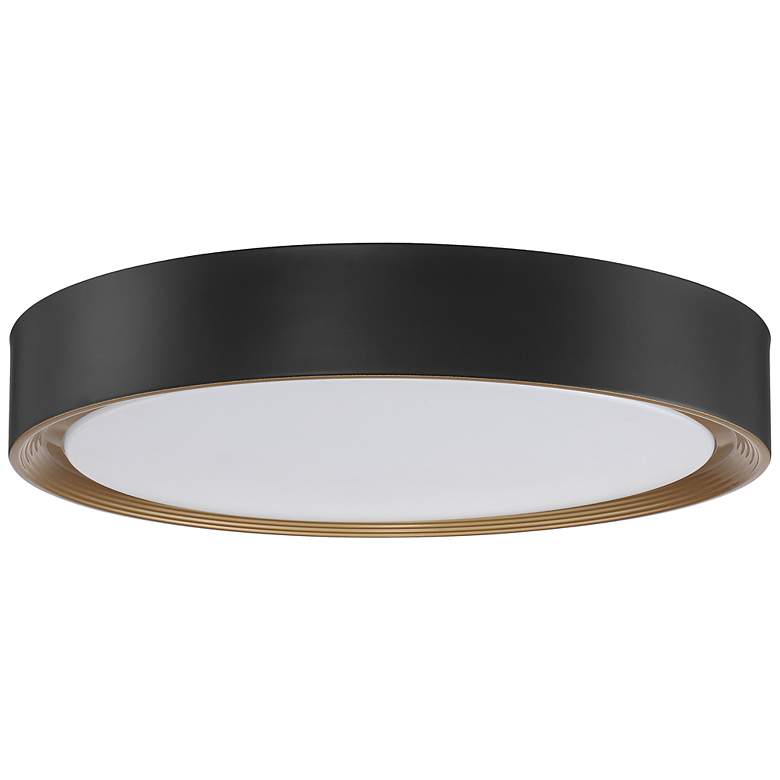Image 7 Access Lighting Malaga 19 3/4" Modern Black Round LED Ceiling Light more views
