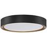 7_Access Lighting Malaga 19 3/4" Modern Black Round LED Ceiling Light more views
