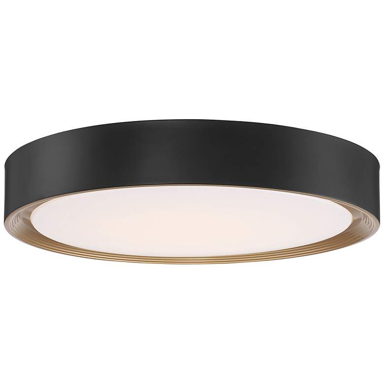 Image 1 Access Lighting Malaga 23 2/4" Matte Black LED Disc Ceiling Light