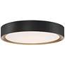 1_Access Lighting Malaga 23 2/4" Matte Black LED Disc Ceiling Light