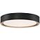 Access Lighting Malaga 23 2/4" Matte Black LED Disc Ceiling Light