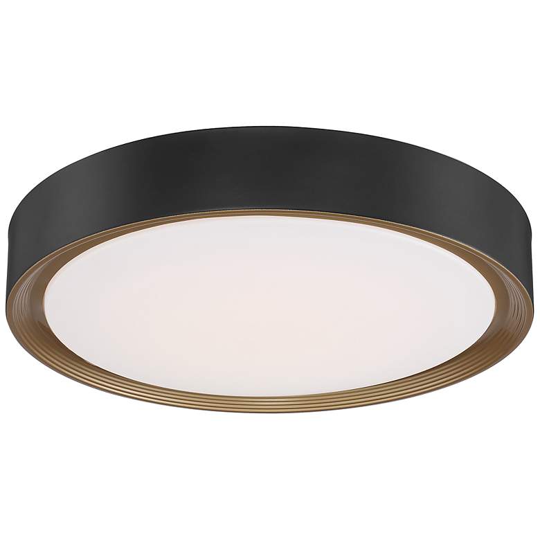Image 4 Access Lighting Malaga 23 2/4" Matte Black LED Disc Ceiling Light more views