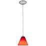 2_Access Lighting Martini 7" Wide LED Red Glass Modern Mini Pendant more views
