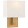 Access Lighting Mid Town 10 3/4" High Brushed Brass LED Wall Sconce