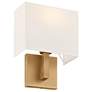 4_Access Lighting Mid Town 10 3/4" High Brushed Brass LED Wall Sconce more views