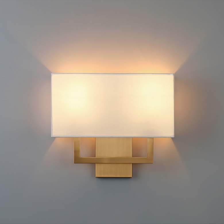 Image 7 Access Lighting Mid Town 13" Antique Brushed Brass LED Wall Sconce more views