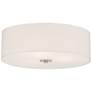 1_Access Lighting Mid Town 18" Wide Brushed Steel LED Drum Ceiling Light