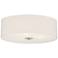 Access Lighting Mid Town 18" Wide Brushed Steel LED Drum Ceiling Light