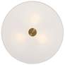 2_Access Lighting Mid Town 18" Wide Brushed Steel LED Drum Ceiling Light more views