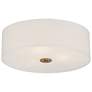 4_Access Lighting Mid Town 18" Wide Brushed Steel LED Drum Ceiling Light more views