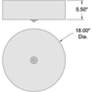 6_Access Lighting Mid Town 18" Wide Brushed Steel LED Drum Ceiling Light more views