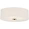 Access Lighting Mid-Town 18" Wide LED White Fabric Drum Ceiling Light