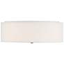 3_Access Lighting Mid-Town 18" Wide LED White Fabric Drum Ceiling Light more views