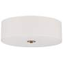 5_Access Lighting Mid-Town 18" Wide LED White Fabric Drum Ceiling Light more views