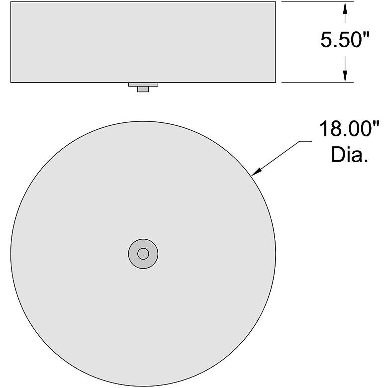 Image 6 Access Lighting Mid-Town 18" Wide LED White Fabric Drum Ceiling Light more views