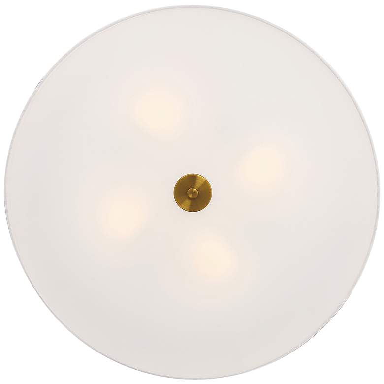 Image 2 Access Lighting Mid Town 24" Brass and White LED Large Ceiling Light more views