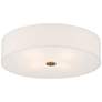 4_Access Lighting Mid Town 24" Brass and White LED Large Ceiling Light more views
