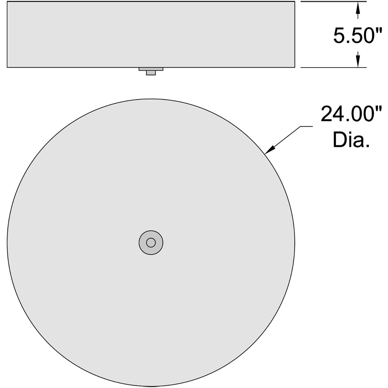 Image 6 Access Lighting Mid Town 24" Brass and White LED Large Ceiling Light more views