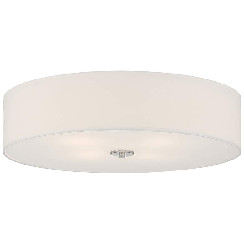 Image 2 Access Lighting Mid Town 24" Silver and White LED Large Ceiling Light