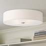 1_Access Lighting Mid Town 24" Silver and White LED Large Ceiling Light