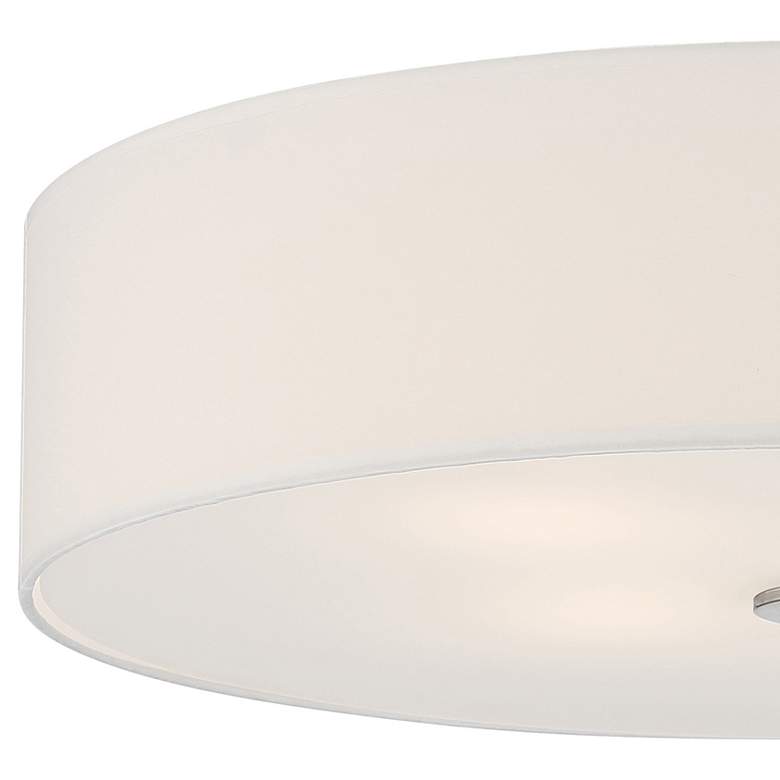 Image 3 Access Lighting Mid Town 24" Silver and White LED Large Ceiling Light more views