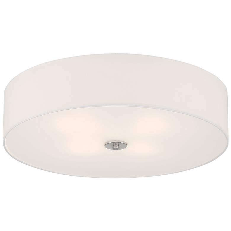 Image 6 Access Lighting Mid Town 24" Silver and White LED Large Ceiling Light more views