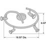 Thumbnail3 of Access Lighting Mirage 18" 4-Light Bronze Spiral LED Track Fixture more views