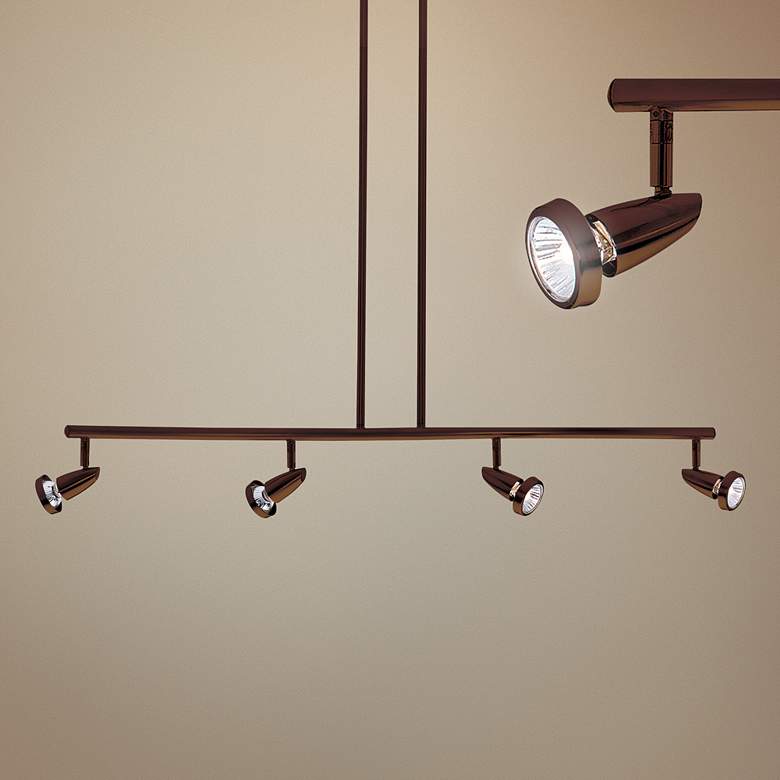 Image 1 Access Lighting Mirage 4-Light Bronze LED Track Fixture