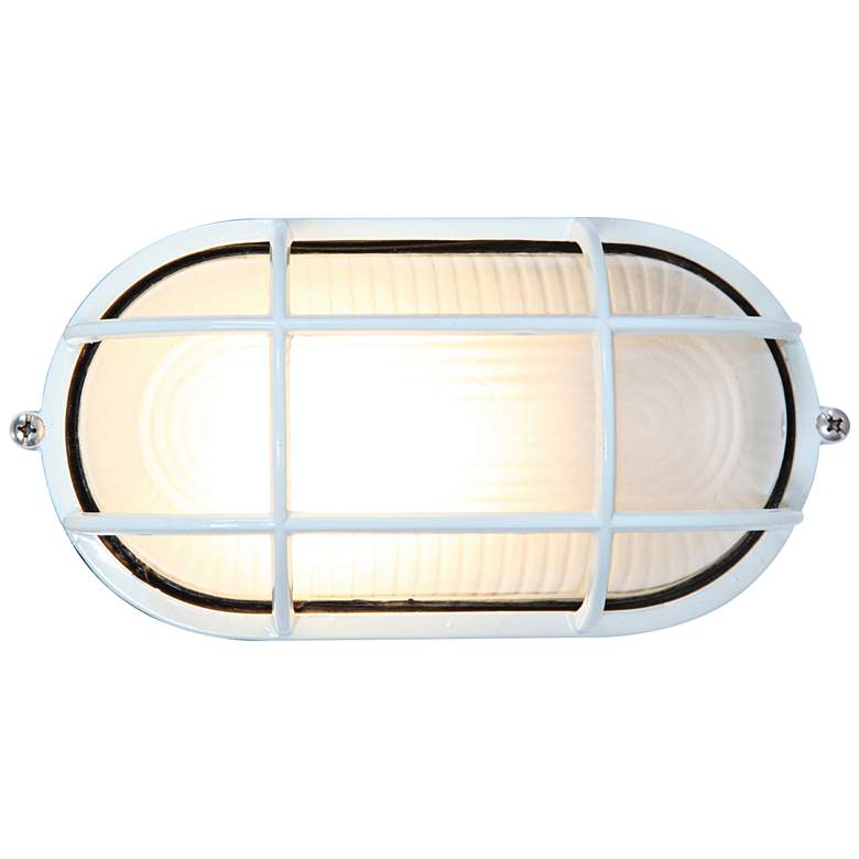 Image 1 Access Lighting Nauticus 8 1/4" Wide White LED Outdoor Wall Light