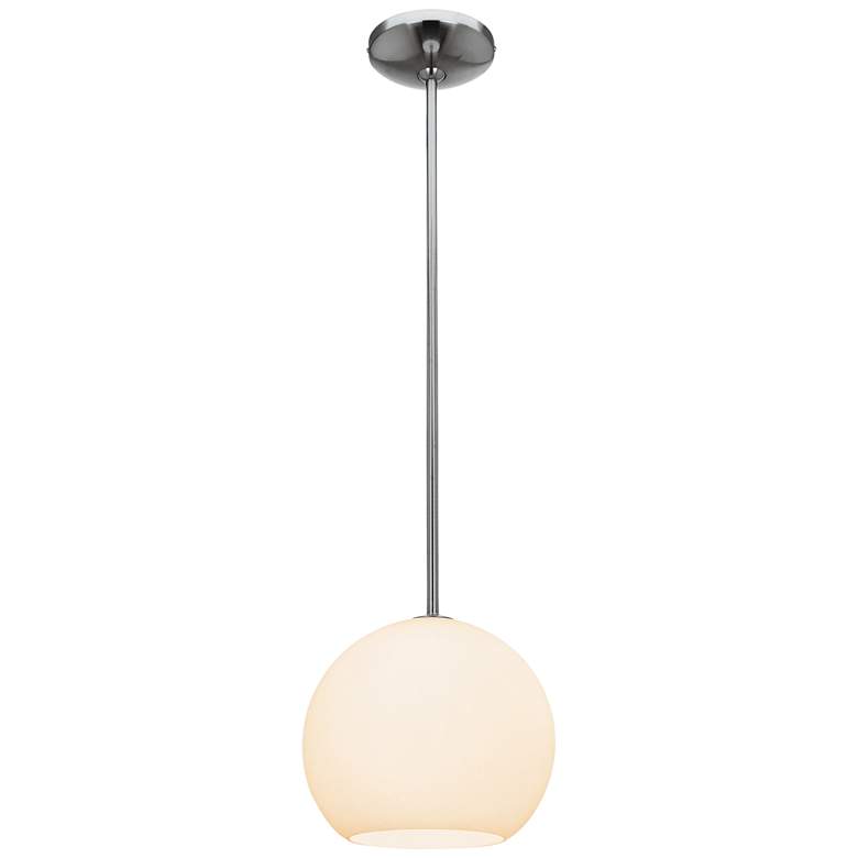 Image 2 Access Lighting Nitrogen 9 inch Nickel and Glass Modern LED Mini Pendant