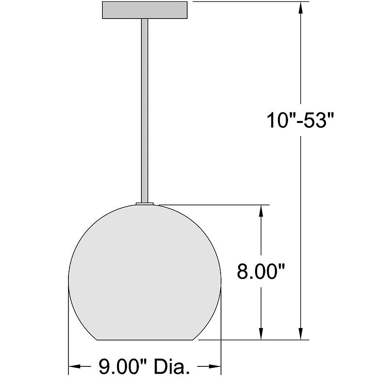 Image 4 Access Lighting Nitrogen 9" Nickel and Glass Modern LED Mini Pendant more views